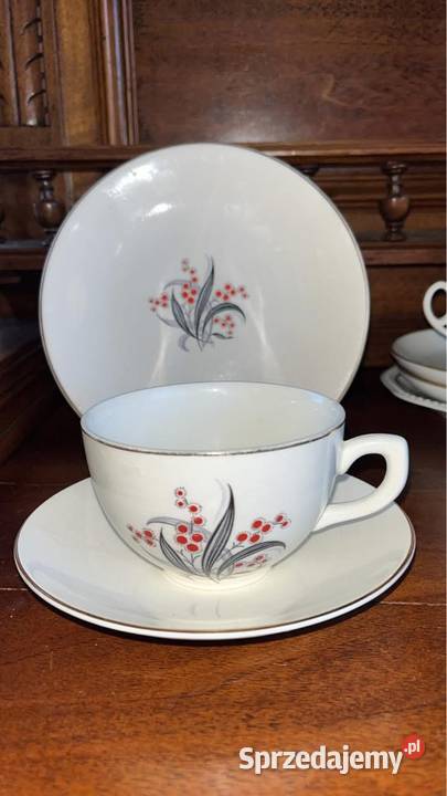 Filiżanka z talerzykiem Wedgwood Co Made in Gdańsk