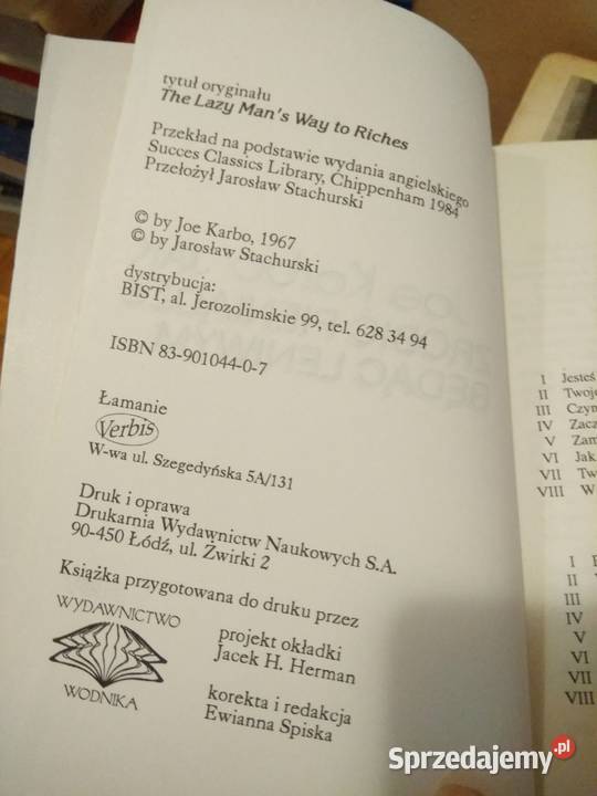 zrobić pieniądze będąc leniwym Karbo książki Warszawa sprzedam