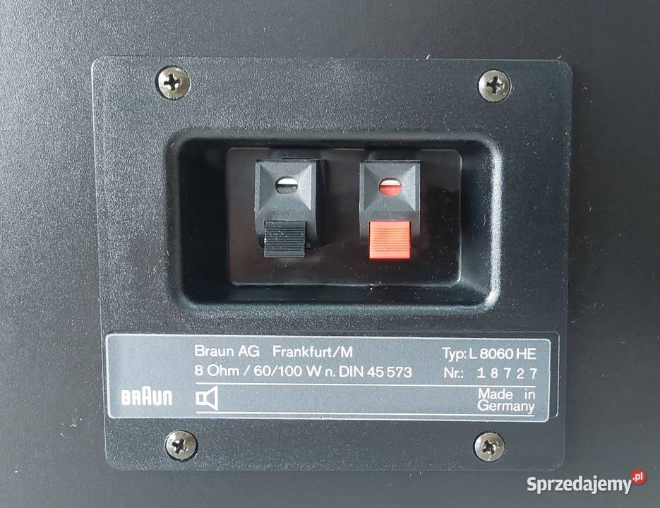 BRAUN L 8060 HE Rewelacyjne Kolumny Głośniki Słuchawki i głośniki