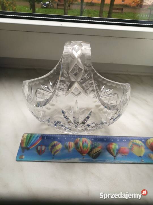 Kryształowy koszyczek prl Choszczno