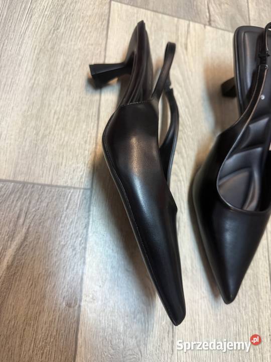 40 Czarne czółenka wieczorowe z odkrytą Pięta małopolskie Kraków sprzedam