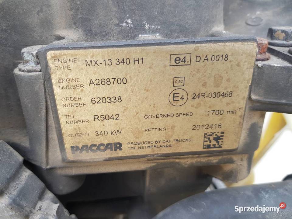 SILNIK DAF 129 462 MX13340H1 XF ciężarowe