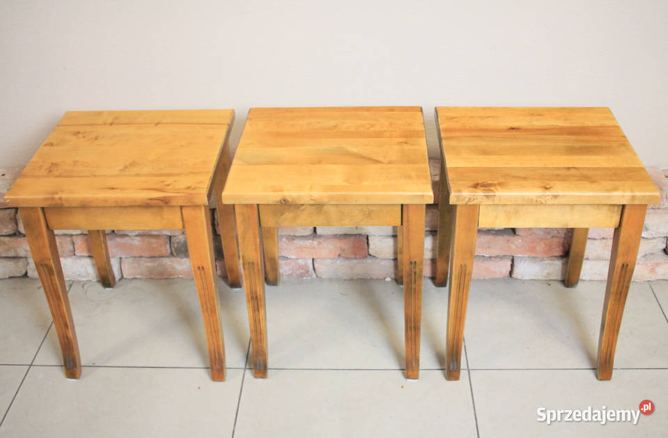 Taboret lite drewno piękne wykonanie Pszczyna