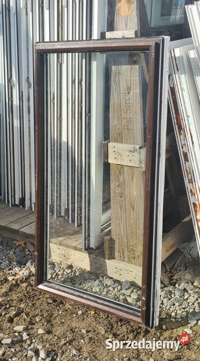 OKNA KacprzaK Witryna 62x125 FIX Używany Orzech mazowieckie Siedlce