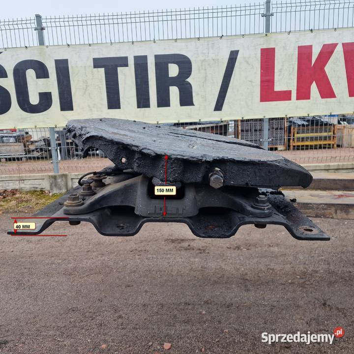 MAN TGX TGA TGS SIODŁO BLACHA JOST 150 MM 40 MM ciężarowe Motoryzacja Bieleń