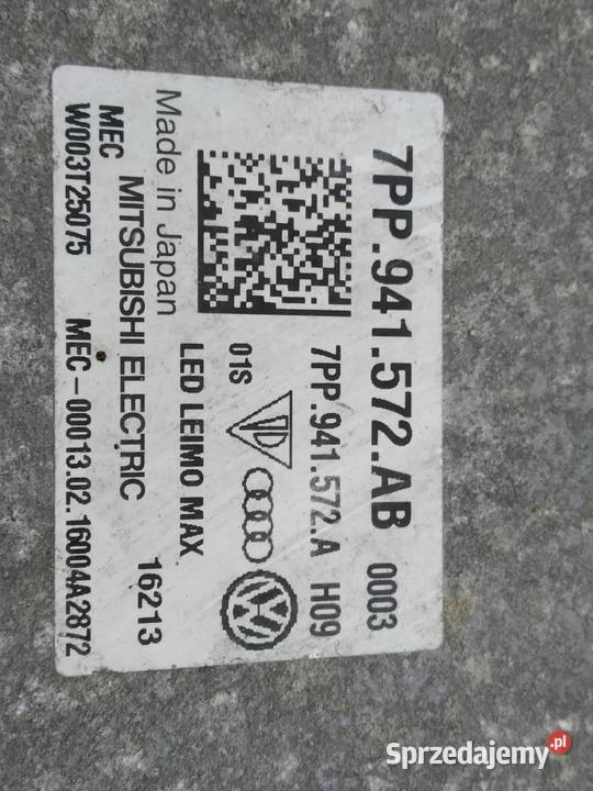 PRZETWORNICA XENON MODUŁ LED 7PP941572AB VW Przetwornice