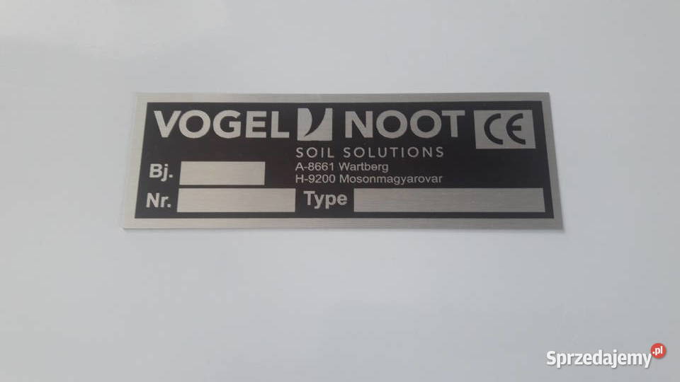 Tabliczka znamionowa Vogel Noot łódzkie Wola Wiewiecka