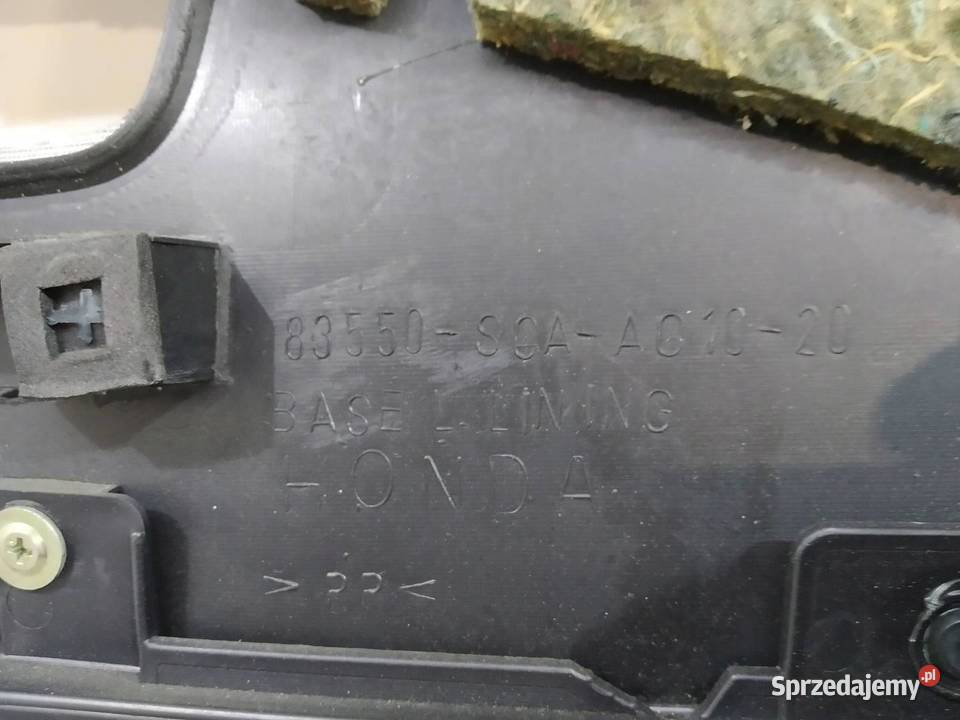 TAPICERKA BOCZEK LEWY PRAWY PRZÓD KPL Honda CRV