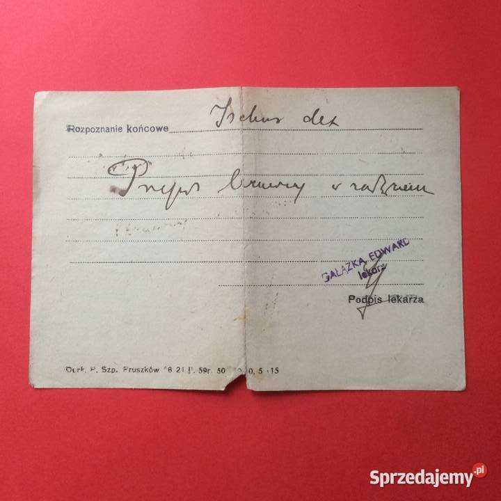 1673 Karta Informacyjna Józefowicz zachodniopomorskie Szczecin