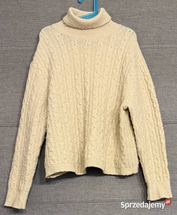 Dziewczęcy beżowy sweter z golfem ZARA rozmiar Żyrardów
