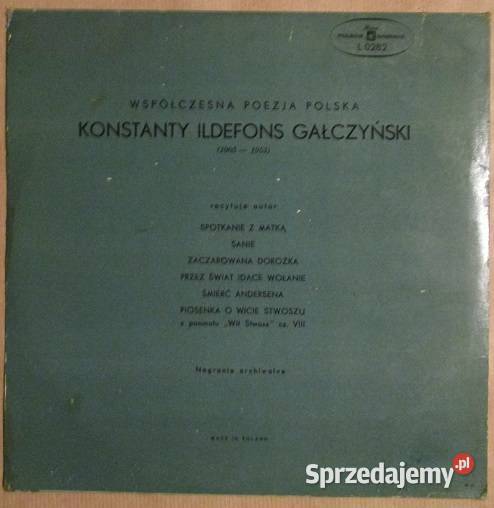 KIGałczyński Spotkanie z matką Sanie poezja płyta winylowa Łódź