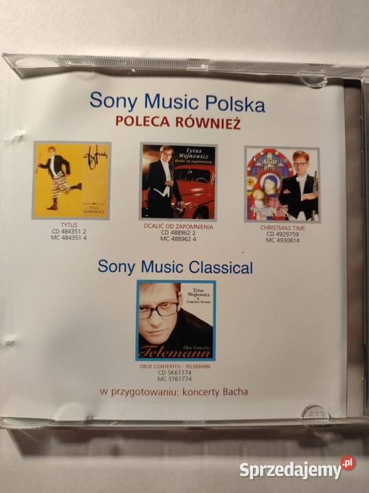Tytus Wojnowicz Fonogram cd 2000 Sony Kielce