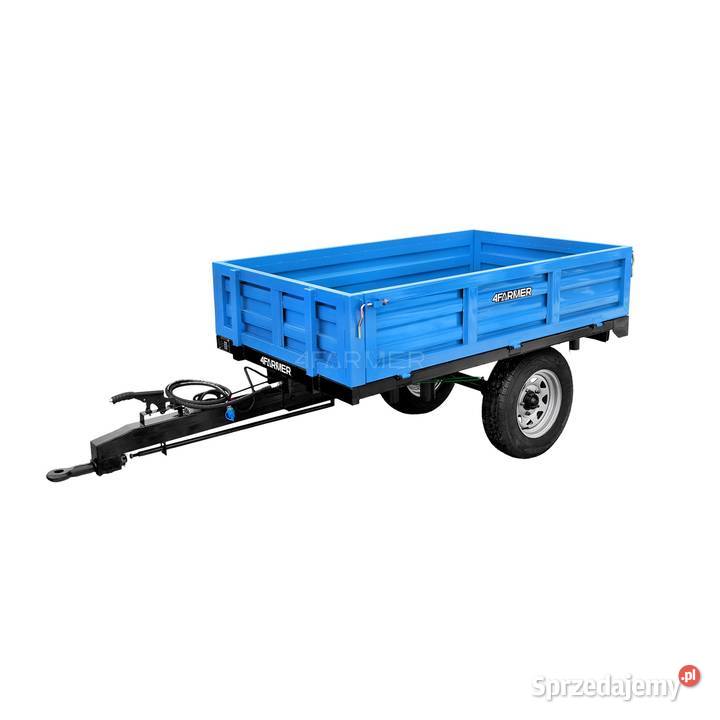 Przyczepa rolnicza jednoosiowa 15T z kiprem nieuszkodzony Tajęcina