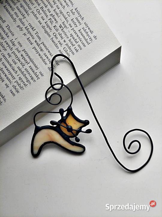 zakładka do książki kot Biszkopt witraż śląskie Piekary Śląskie sprzedam