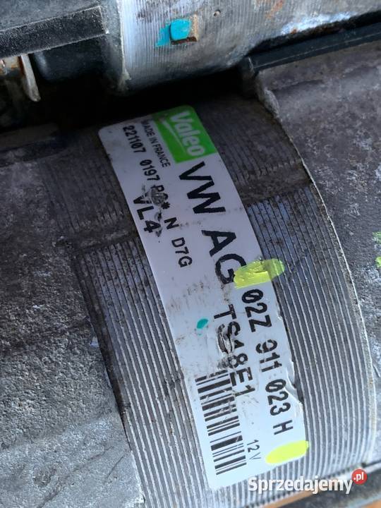 Rozrusznik VW 02Z911023H układ elektryczny silnika