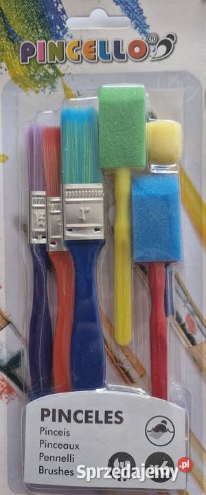 Zestaw 6 Pędzelków Pędzle do Malowania Pędzelki Mogilany