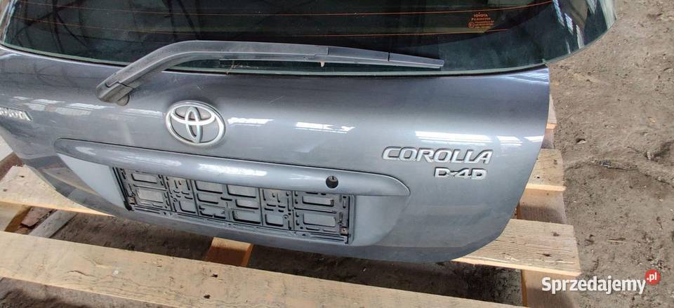 TYLNA KLAPA TYŁ TOYOTA COROLLA E12 5D LIFT 2009 śląskie Rudziniec sprzedam