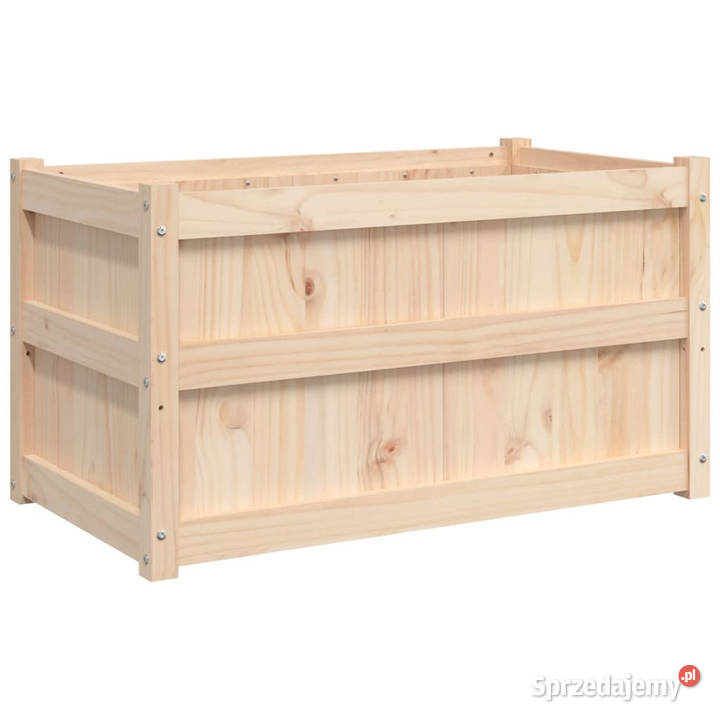Donice ogrodowe 2 lite drewno sosnowe WM837460 Warszawa