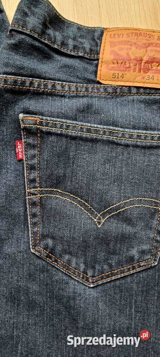 Jeansy Levis 514 W34 L30 Rozmiar L Warszawa
