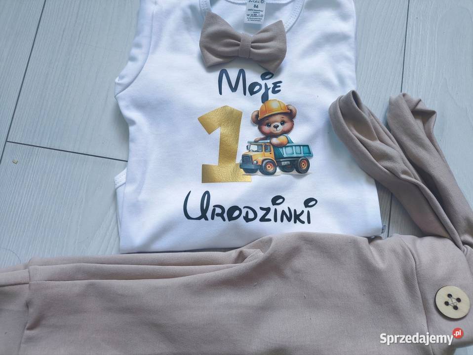 Komplet na roczek chłopiec urodziny elegant Waćmierz