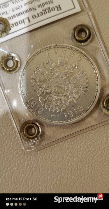 Rubel Rosja 1913 300lecie dynastii Romanowów Ostrów Mazowiecka