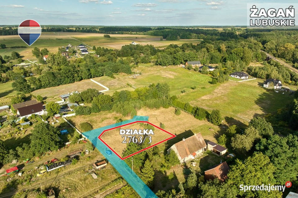 Na sprzedaż działka 1065 m Oś Moczyń Żagań lubuskie