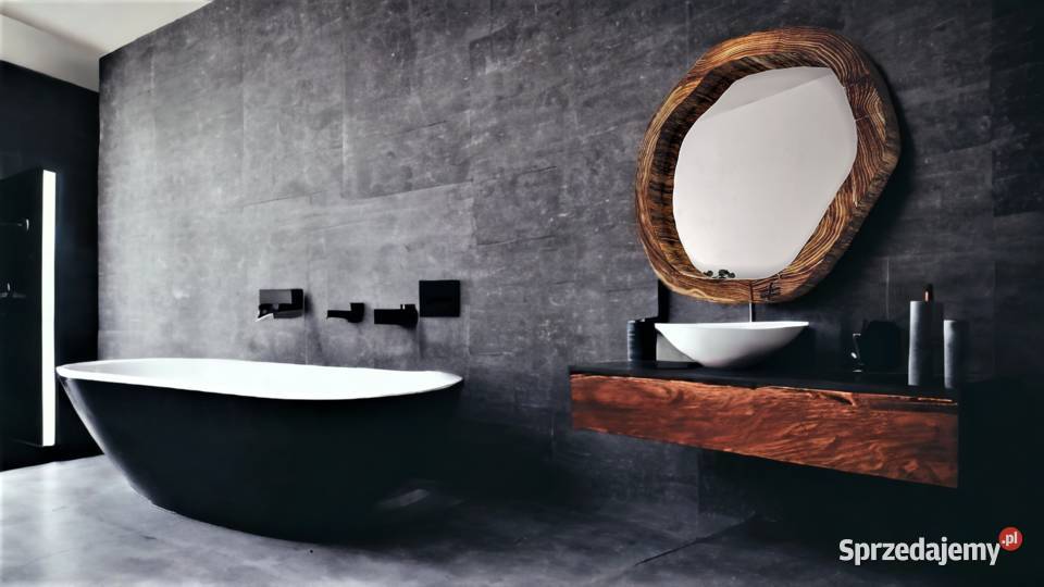 Designerska łazienka lustra nowoczesne drewniane Rzeszów