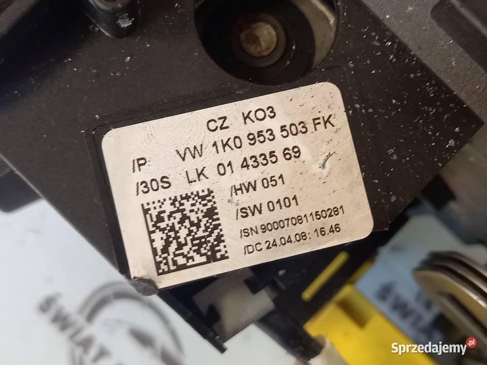 VOLKSWAGEN CADDY III 09r kolumna kierownicza Rok produkcji 2009