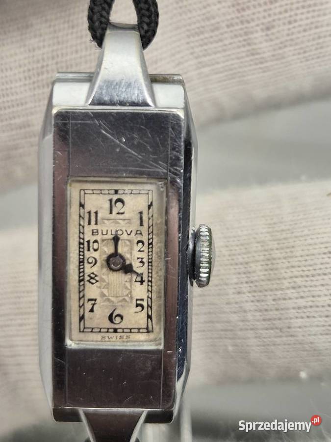 Zegarek vintage Bulova Tank Art Deco Ladies 1936 Chorzów