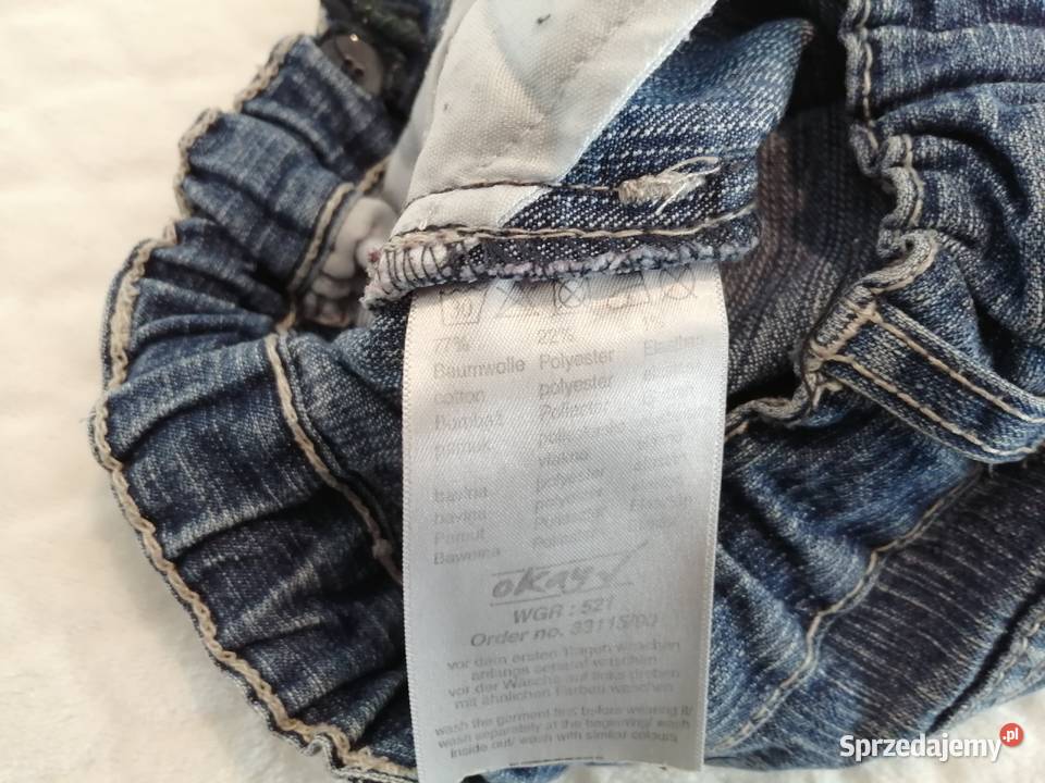 Spodnie dżinsowe niebieskie 98 Okay Odzież niebieski Czeladź