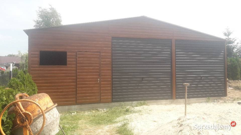 Garaż blaszany dwustanowiskowy 6x6m GrzywStal