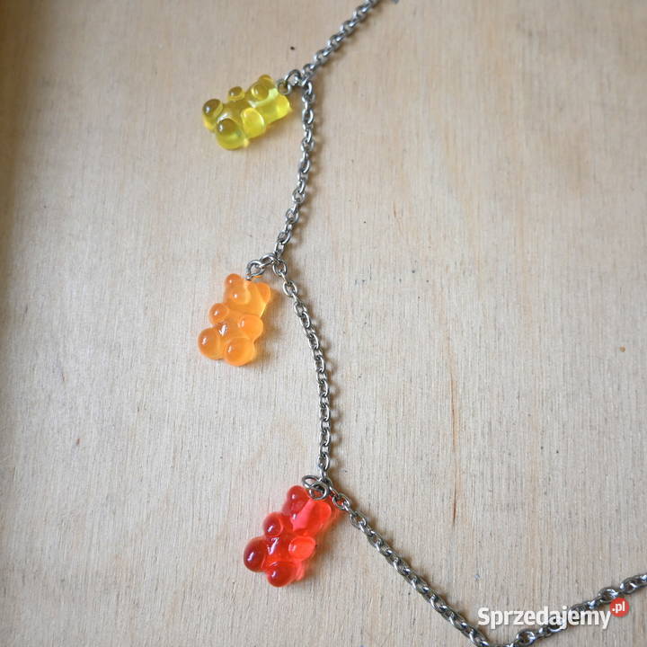Naszyjnik z żelkami kolorowe misie Kielce