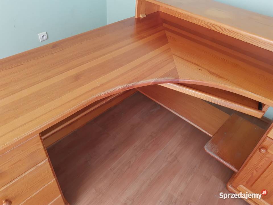 Biurko narożne sosnowe Czersk sprzedam