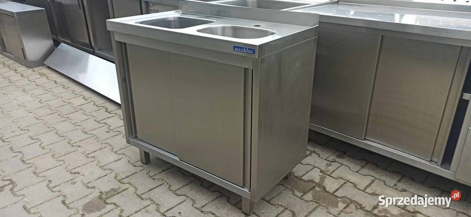 ZLEW 2 KOMOROWY Z SZAFKĄ 90x50x85 P O sprzedam