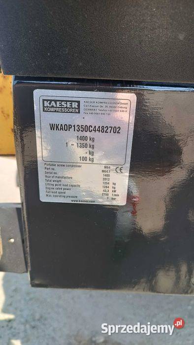Kompresor śrubowy KAESER M 64 12r 7bar M 50 Sułów