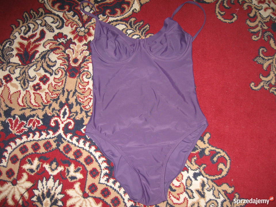 strój kąpielowy fioletowy