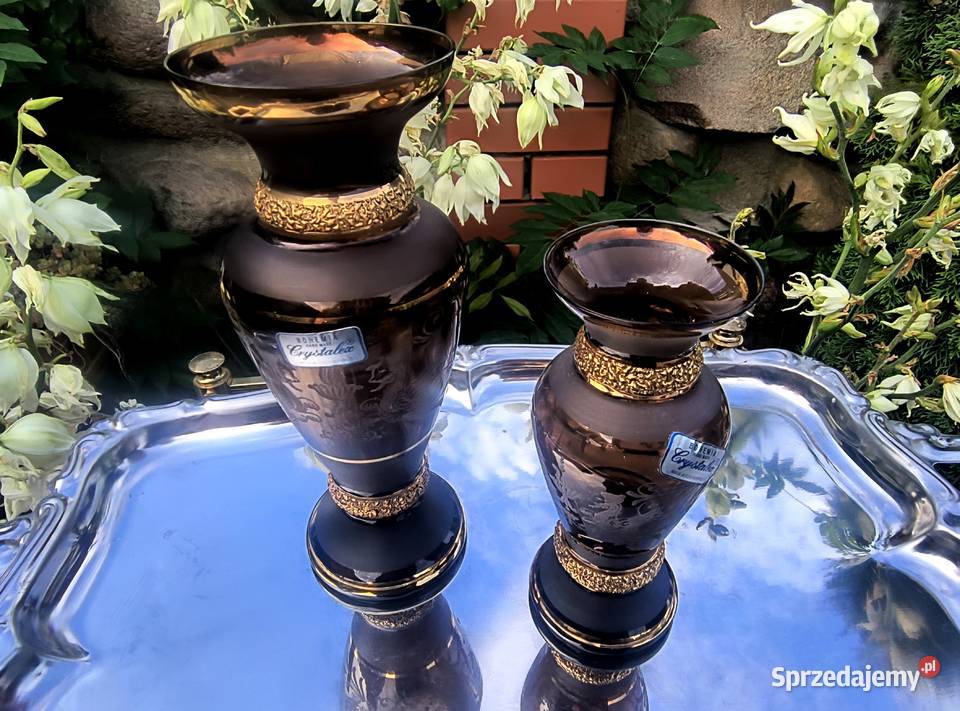 Wazony Bohemia Hand Made Crystalex Klenica sprzedam