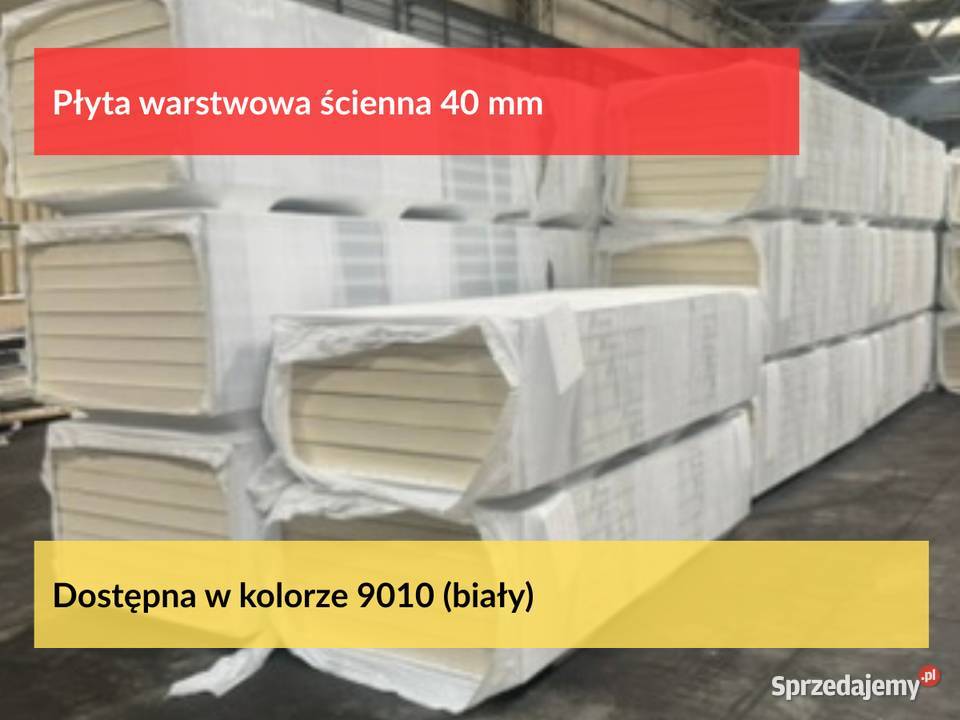 Płyta warstwowa ścienna 40mm płyta obornicka na Płyty warstwowe Puszczykowo