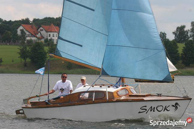 Jacht drewniany typ Silhouette przyczepa silnik Jaworzno