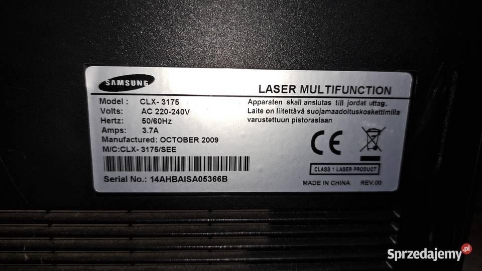 Drukarka Samsung CLX3175 Elektronika Samborz