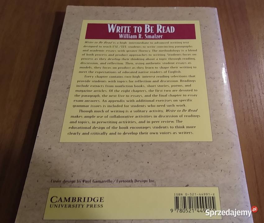 Write to be read reading reflection and writing Gdańsk