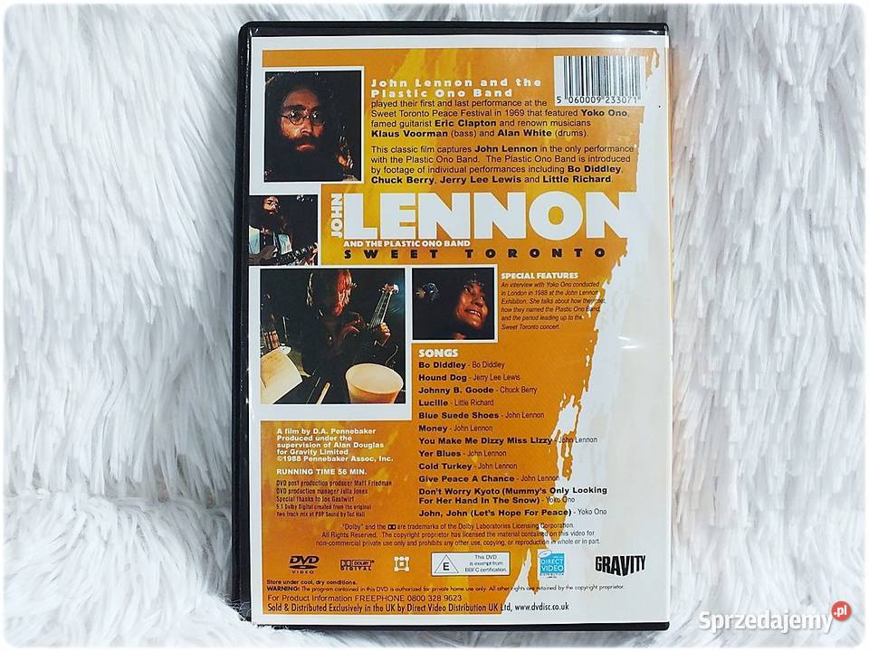 John Lennon Sweet Toronto Film DVD Stan Idealny Żary