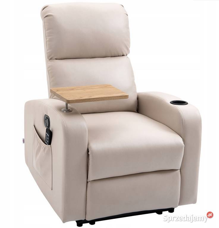 Fotel relaksacyjny z masażem i pilotem wygodny Lublin