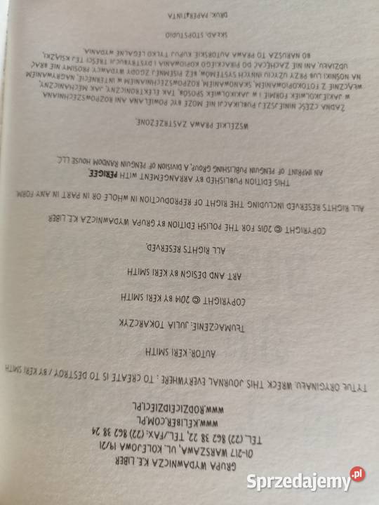 Zniszcz ten dziennik książki używane Warszawa Rok wydania 2018 sprzedam