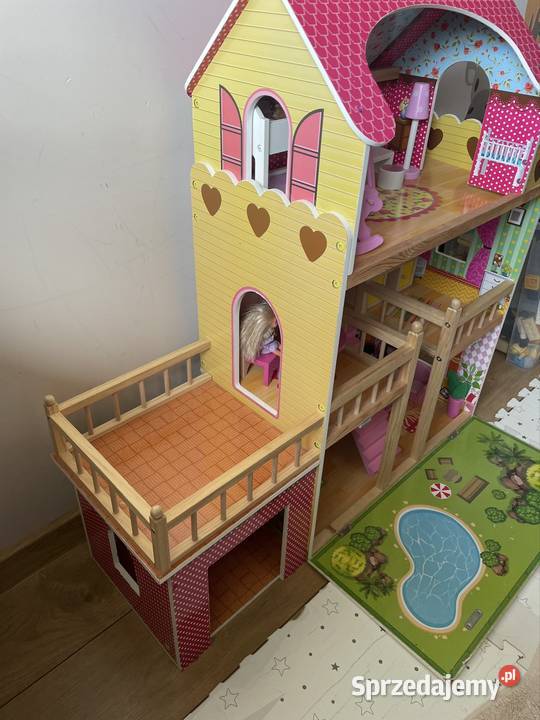 Duży domek lalek XXL drewniany Kinderplay willa Toruń