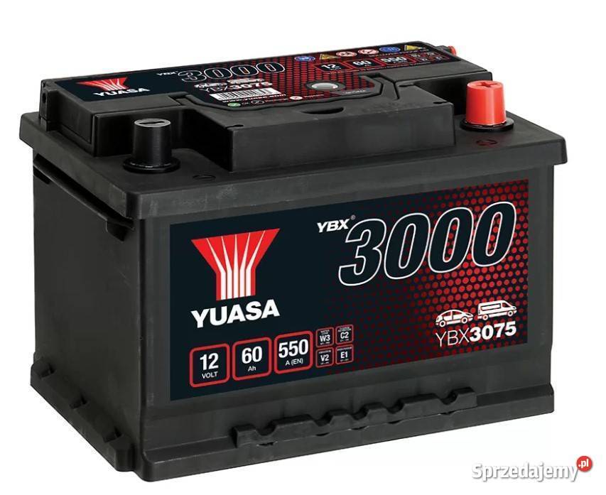 Akumulator Yuasa Standard 12V 60Ah 550A Prawy Ełk