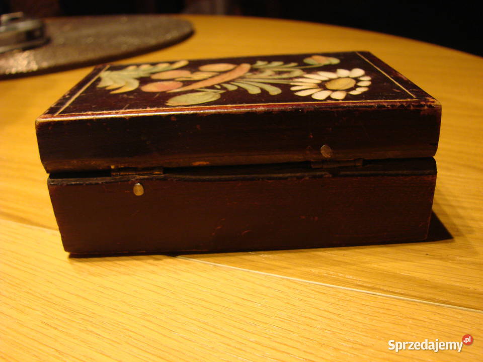 Szklarska Poręba 1956 stare drewniane pudełko Pruszcz Gdański