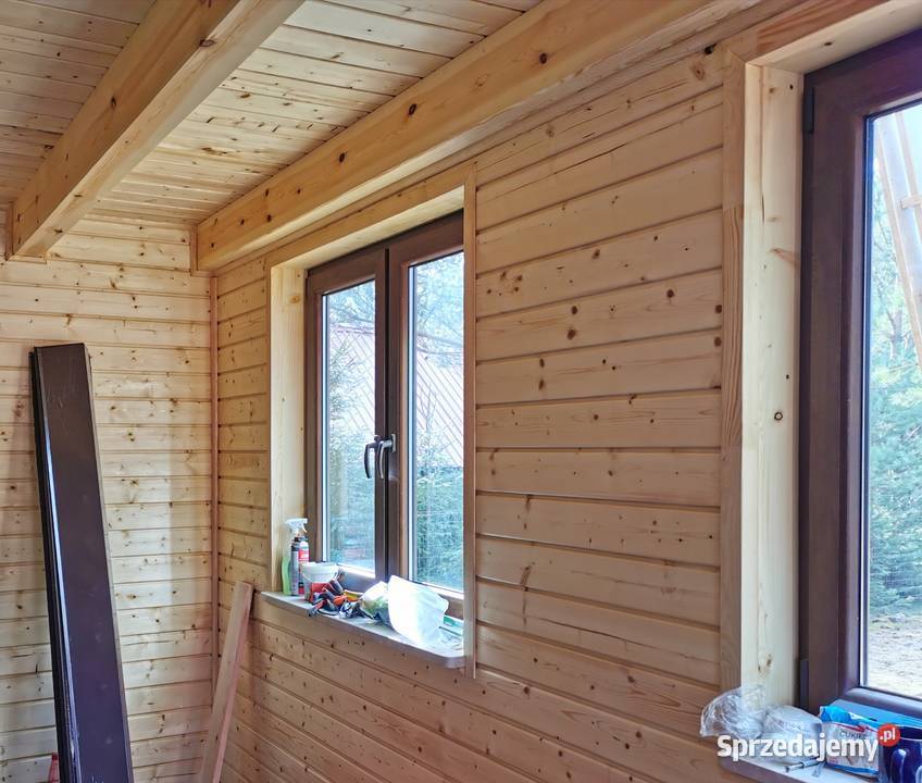 Całoroczny dom z drewna 35 m2 NA ZGŁOSZENIE bez pomorskie Rytel