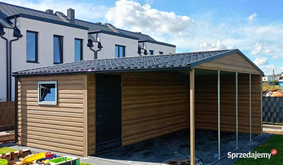 Domek Narzędziowy z wiatą 6x6 dwuspadowy Sprzedaż opolskie Opole