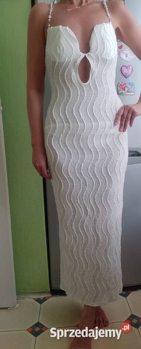 38M ASOS Design Długa bogato zdobiona sukienka z Kraków